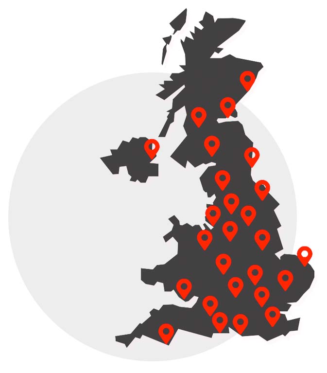 Locations in the UK