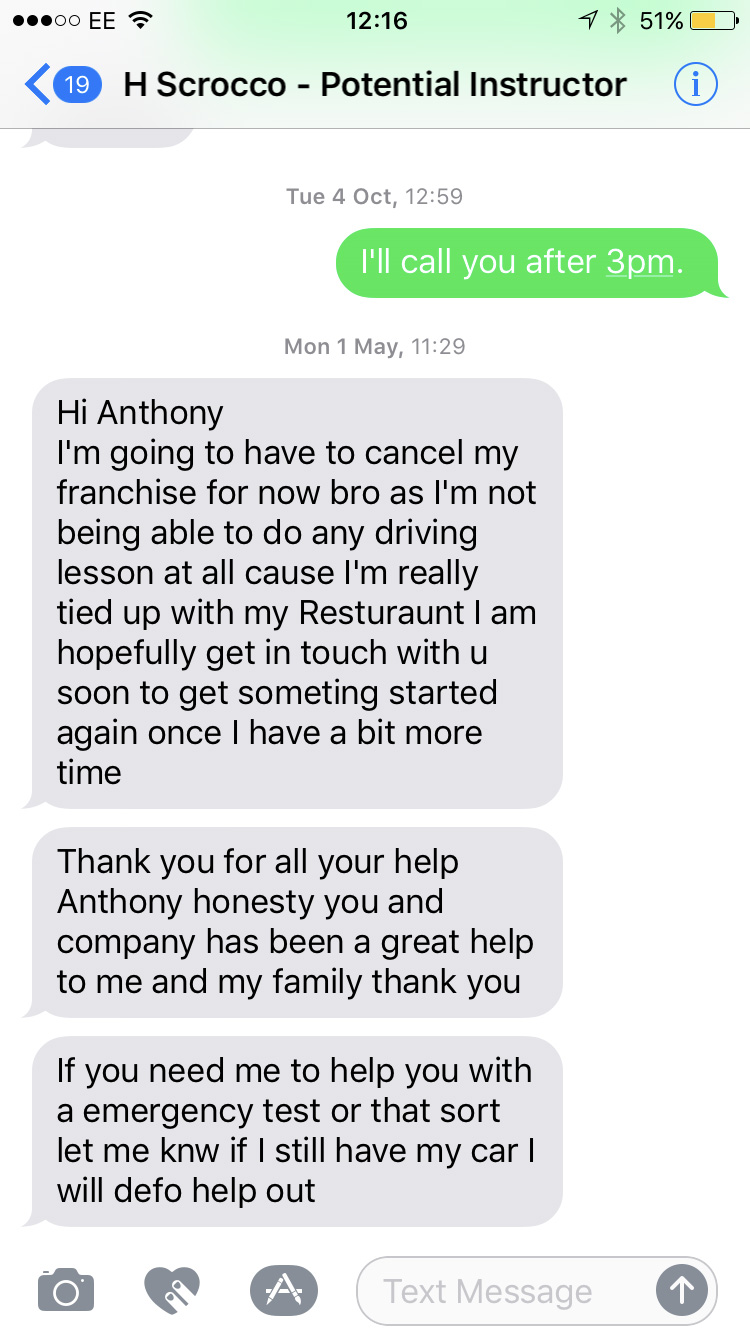 Hassan leaving driveJohnson's