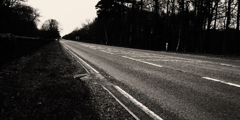 ghost road in Scotland