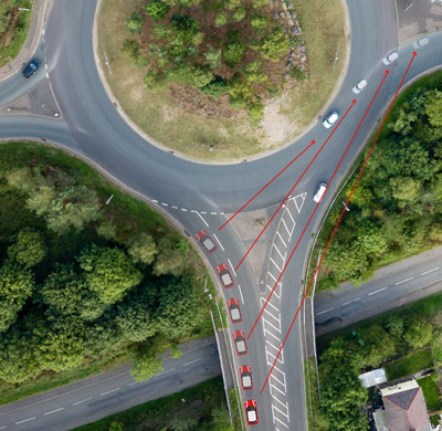 Observations at roundabouts