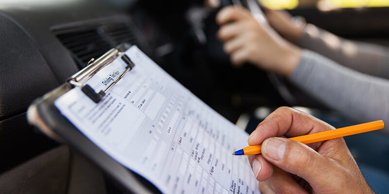 Driving Test Sheet