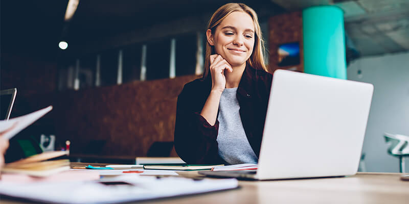 Girl On Laptop