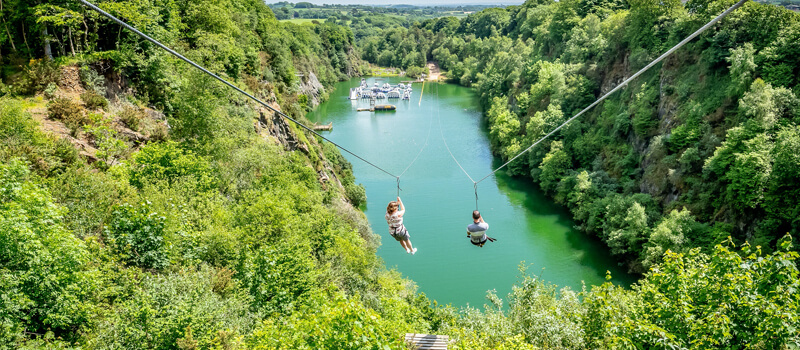 zip wire Cornwall