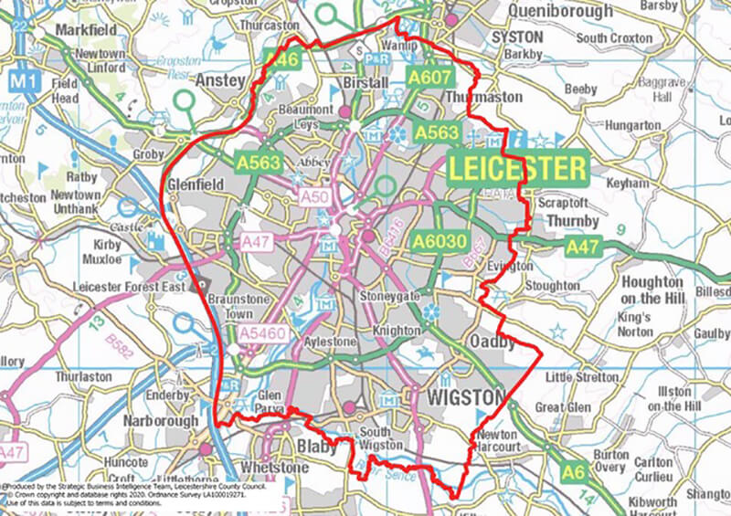 Leicester lockdown boundaries 02/07/2020