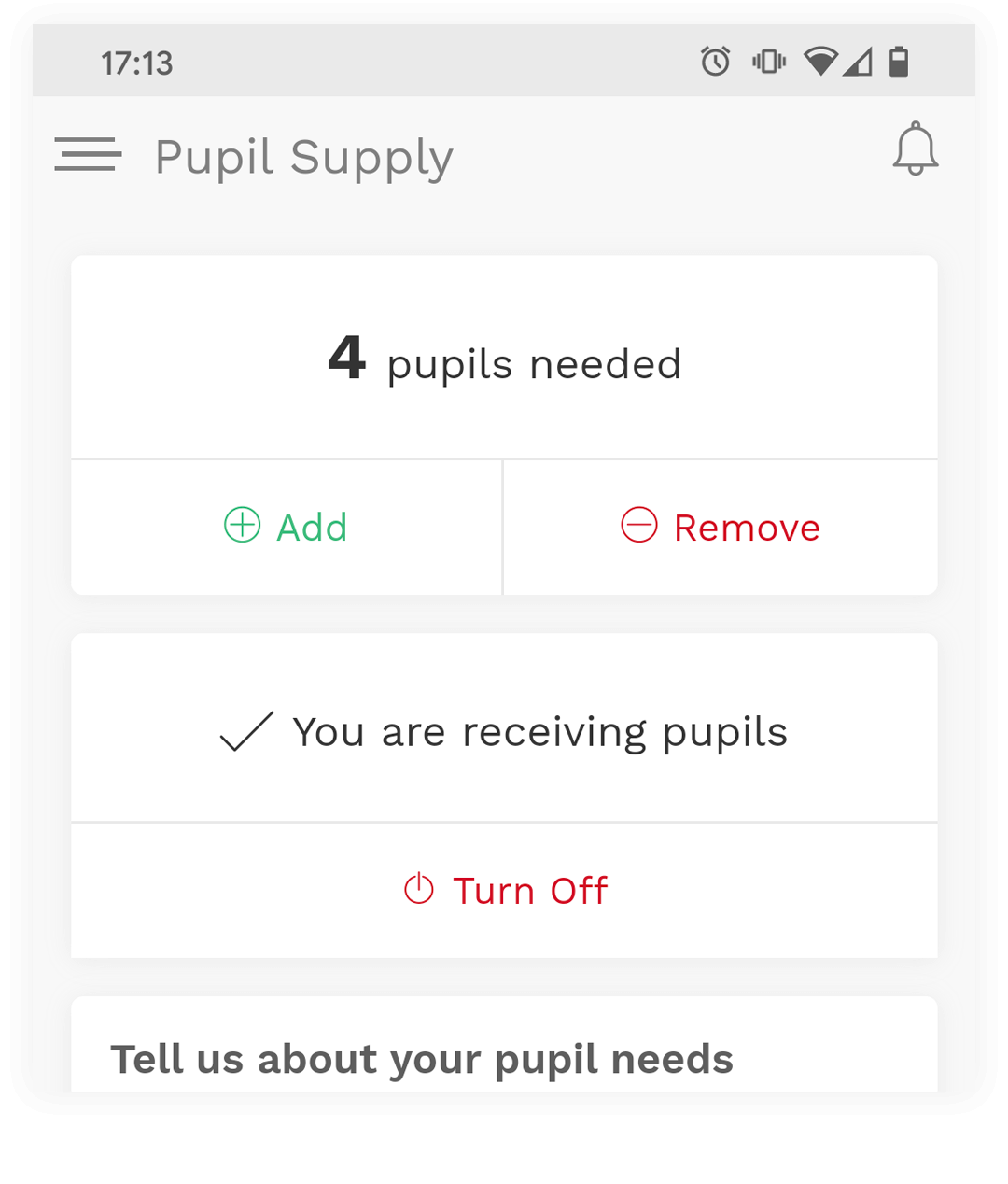 Pupil Supply