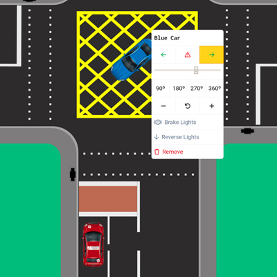 Screen showing Roads app