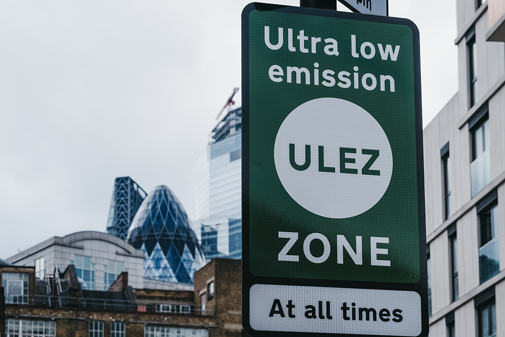 ULEZ sign in London