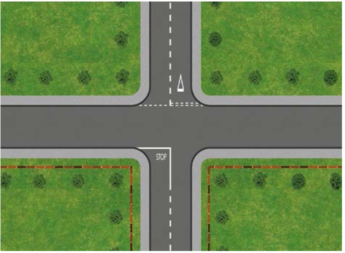 Controlled crossroad