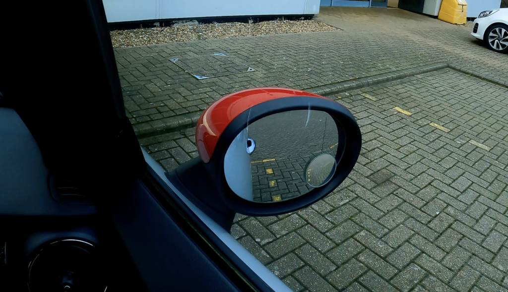 Right-hand side car door mirror