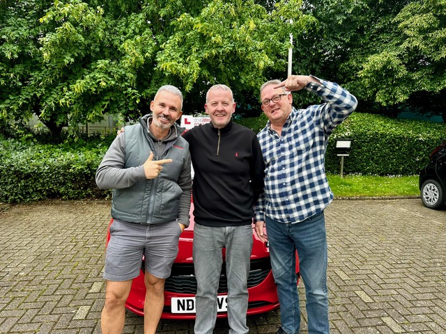 Anthony Johnson with driveJohnson's driving instructors