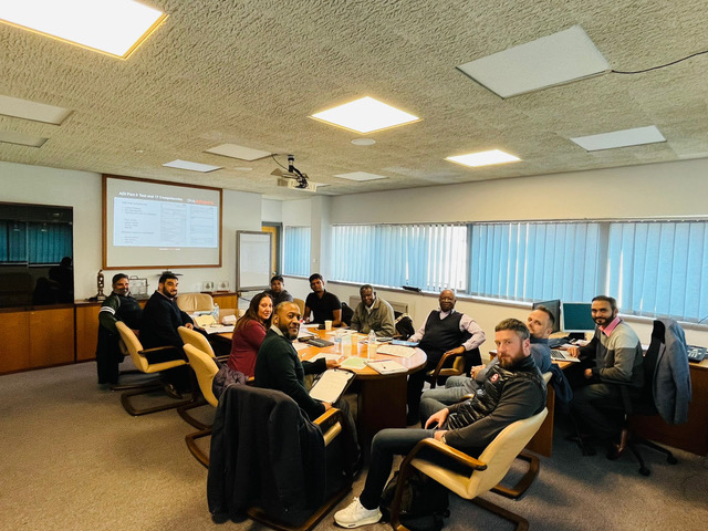 Boardroom of driving instructors undergoing training
