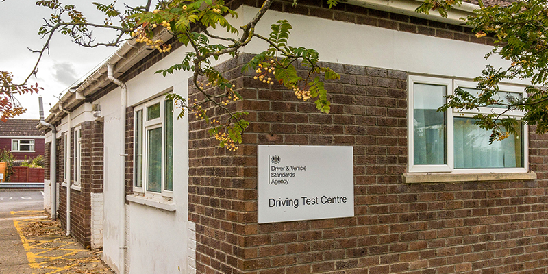 Driving test centre building