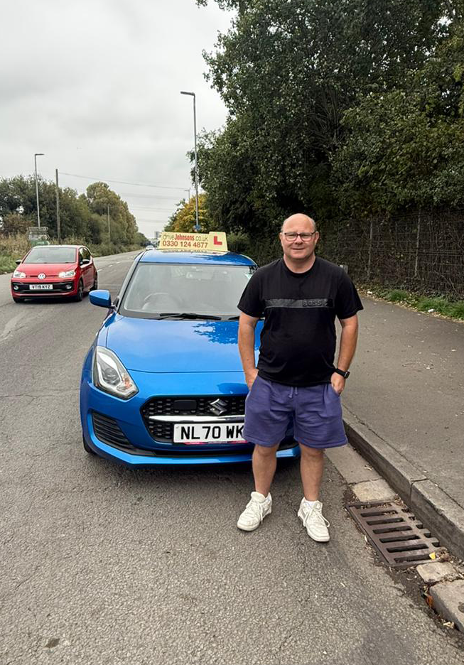 Daran Malone by his car