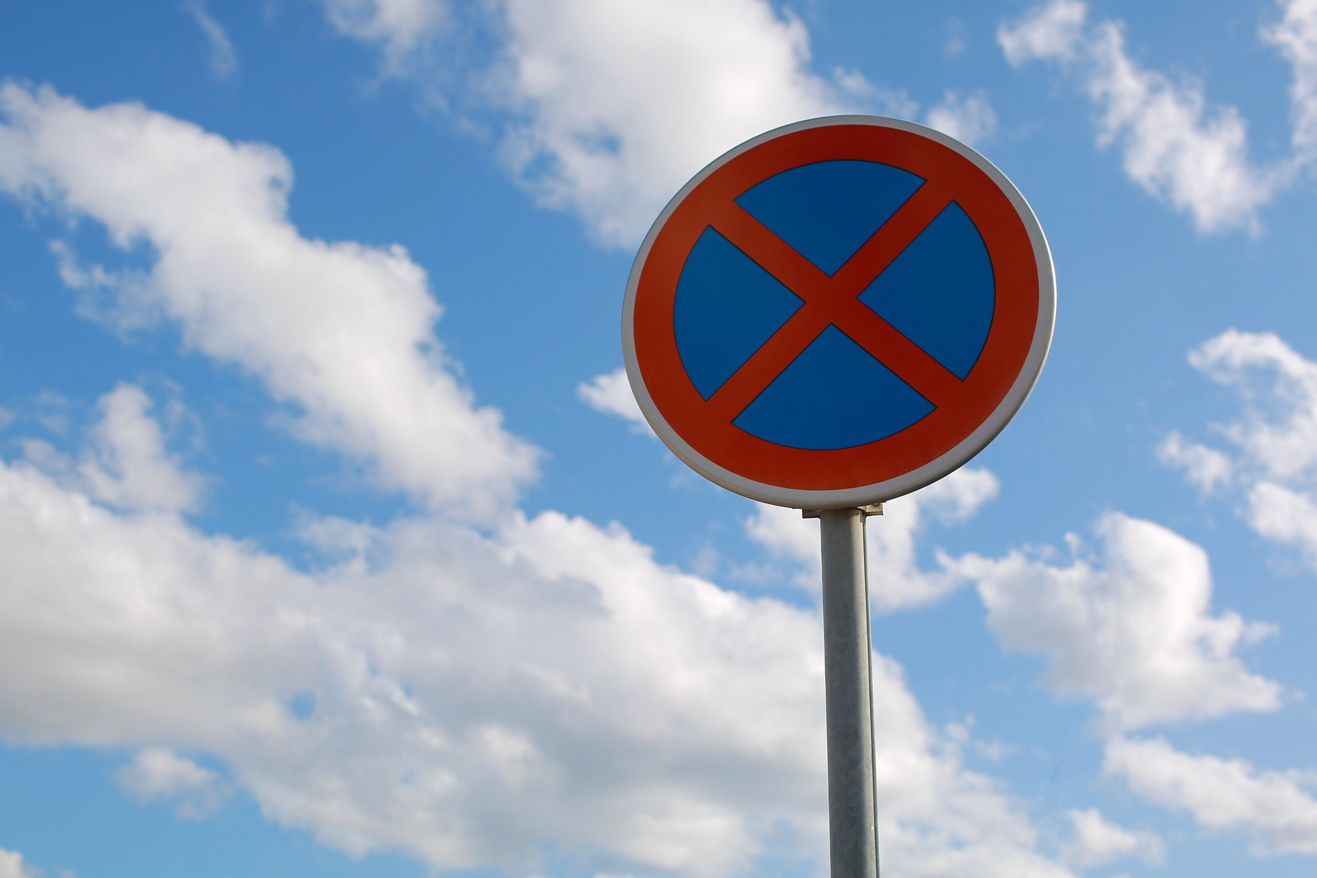 A clearway sign