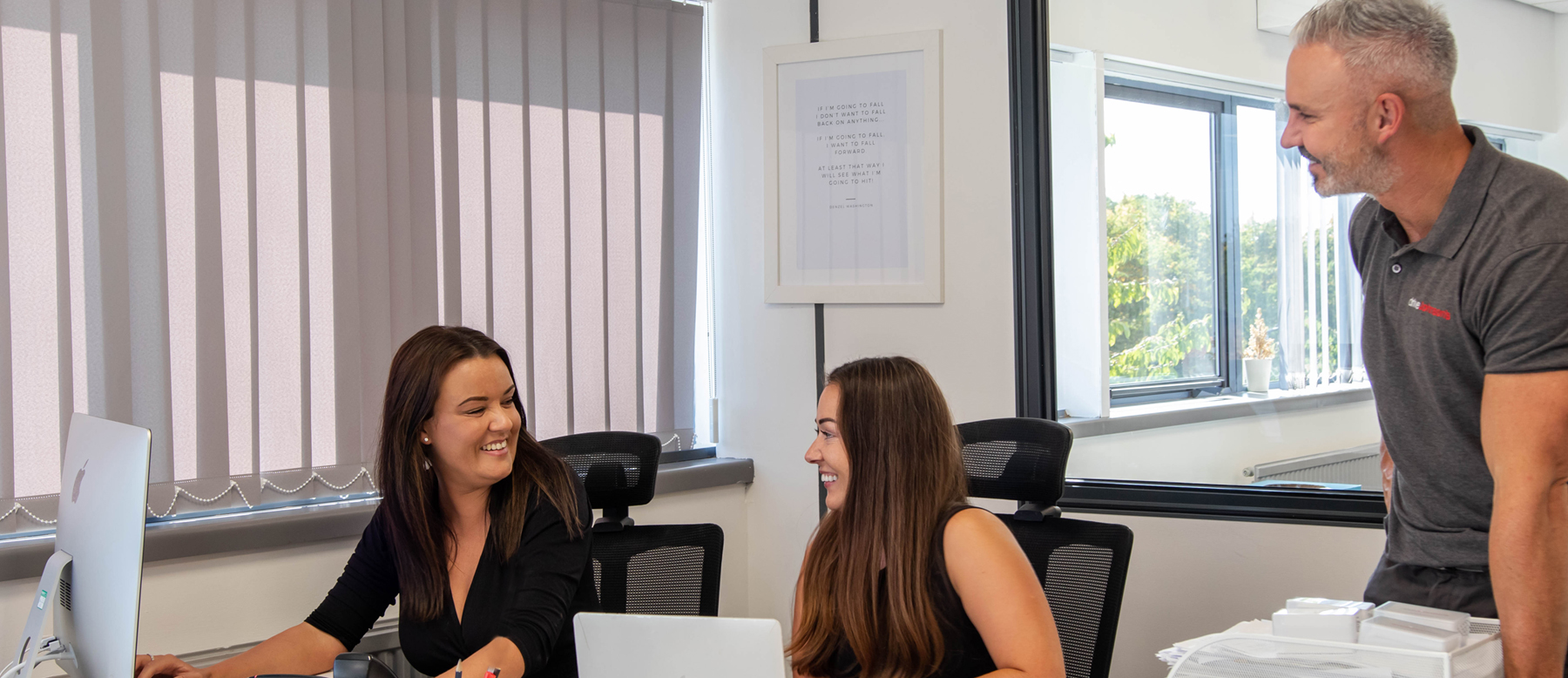 driveJohnson's office team talking