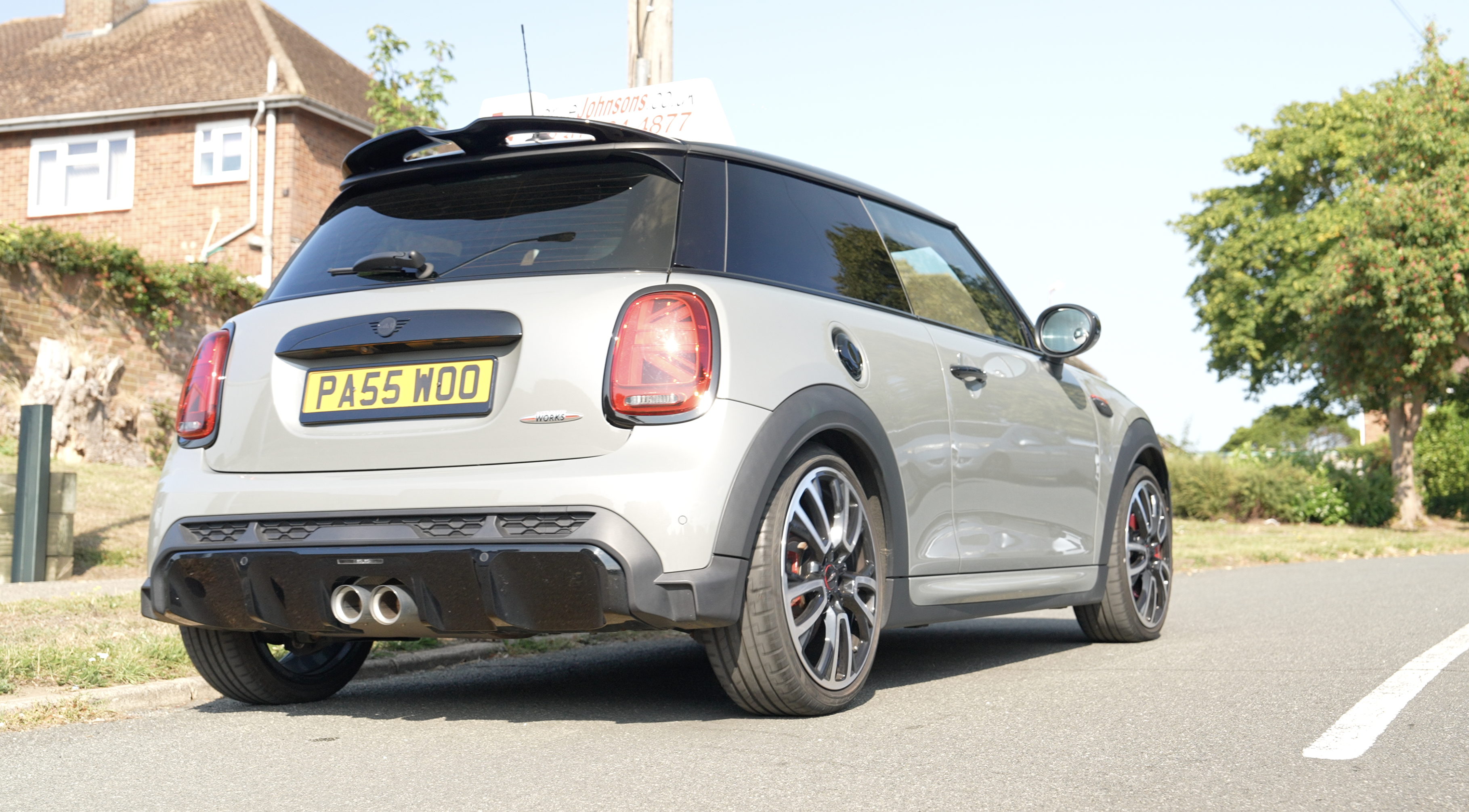 Mini doing a hill start manoeuvre