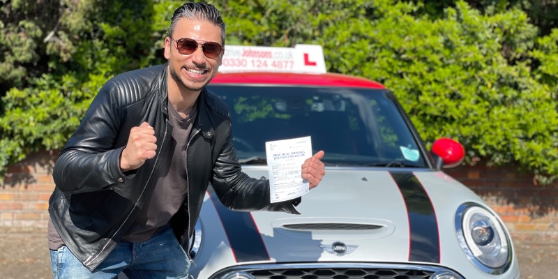 Ricky Norwood driving test pass picture