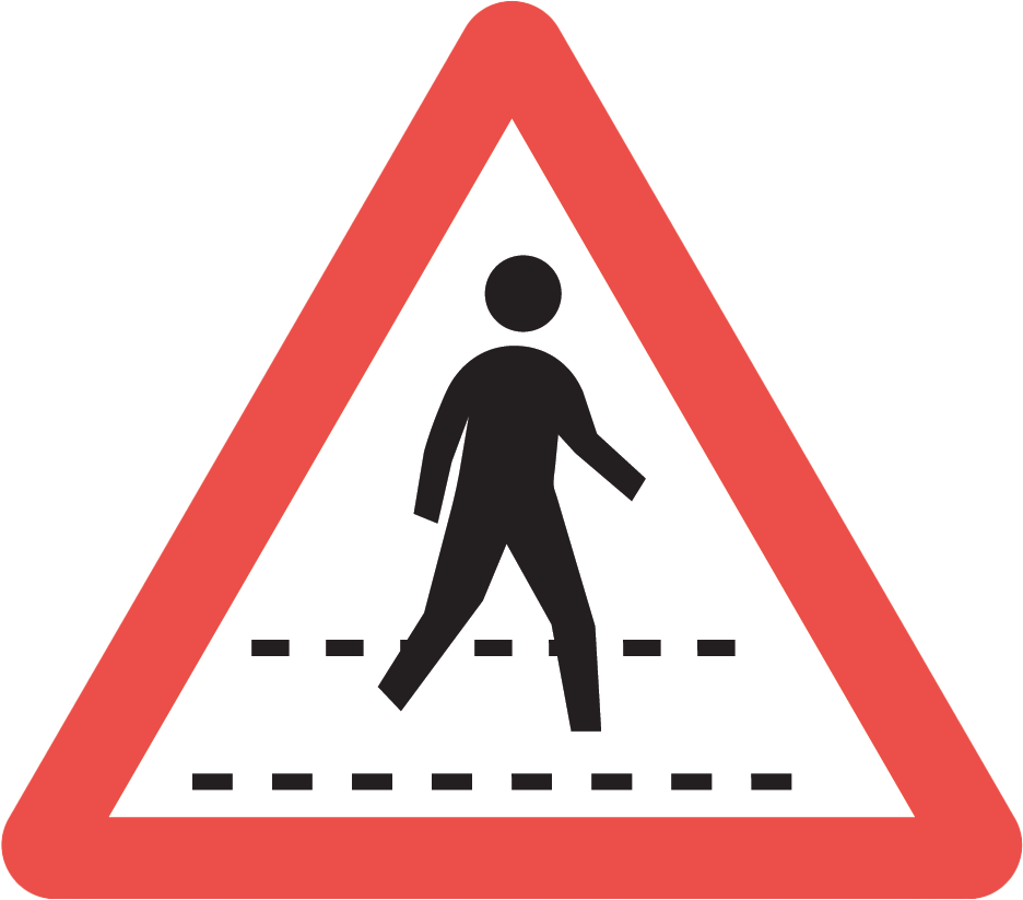 Pedestrian crossing sign