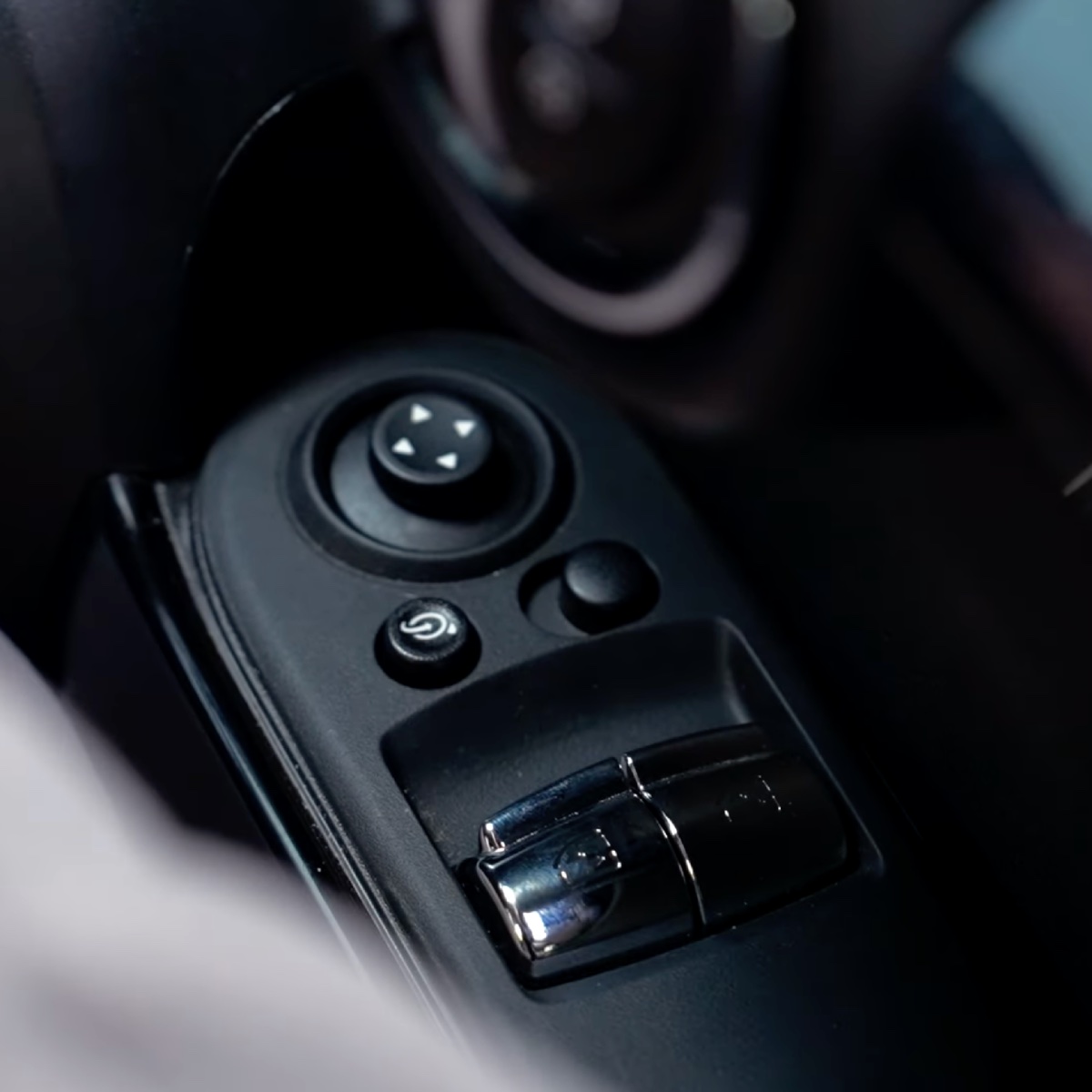 Electric window controls in the car