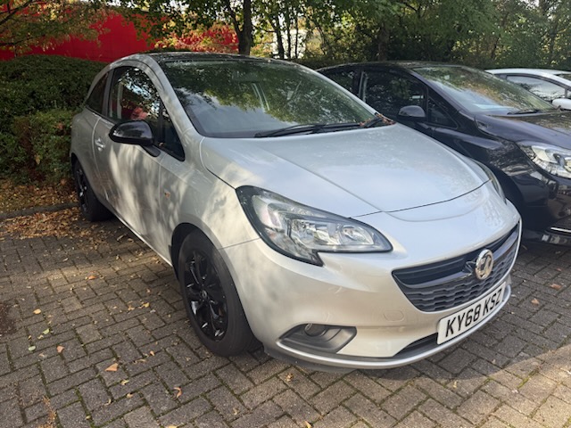 External view of a Vauxhall Corsa Special Edition Griffin 1.4L petrol manual car with dual controls for driving instructors